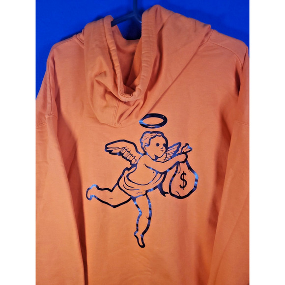 Hoodie Sweater Men's Size XL Orange Cupid - Picture 10 of 16
